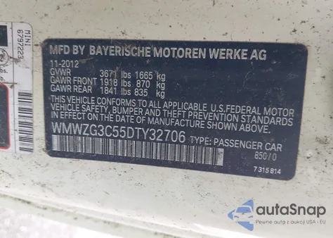 2013 Mini Clubman Cooper S from USA, damaged, VIN WMWZG3C55DTY32706